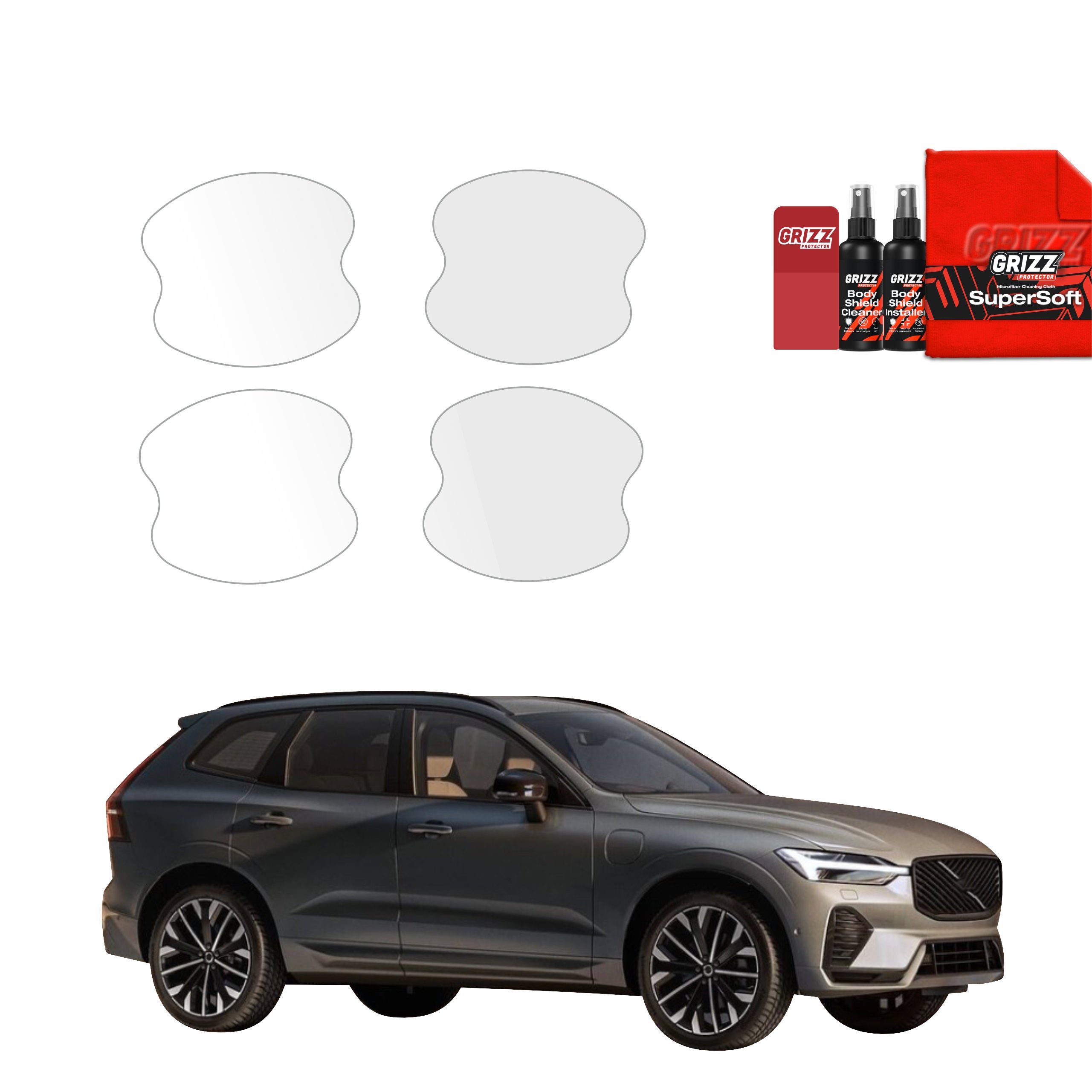 4in1 Schutzfolie Grizz Protector für Türgriffmulden - Volvo XC60 (2025-2026)
