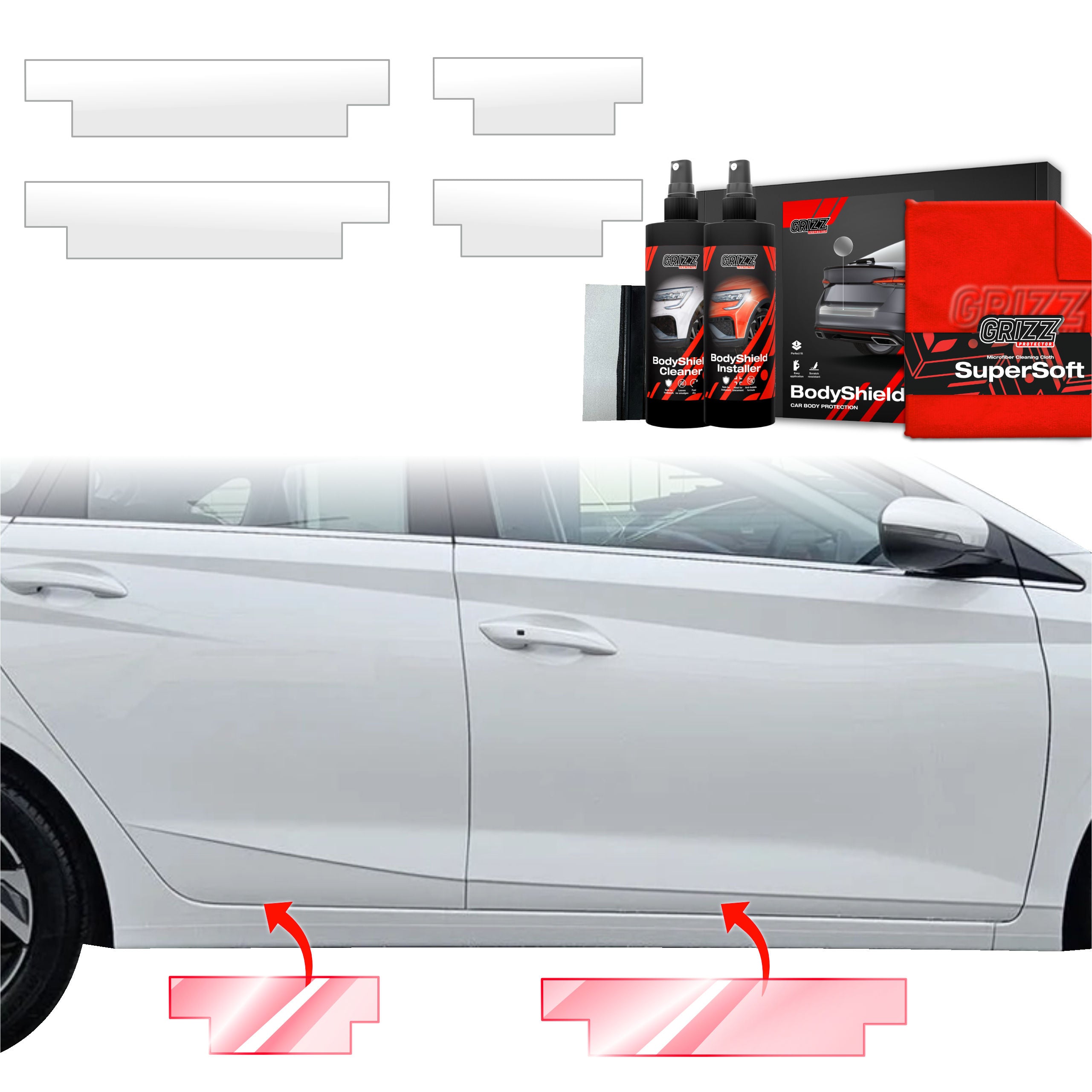 4in1 Schutzfolie Grizz Protector für Schweller - Hyundai i20 (2023-2026)
