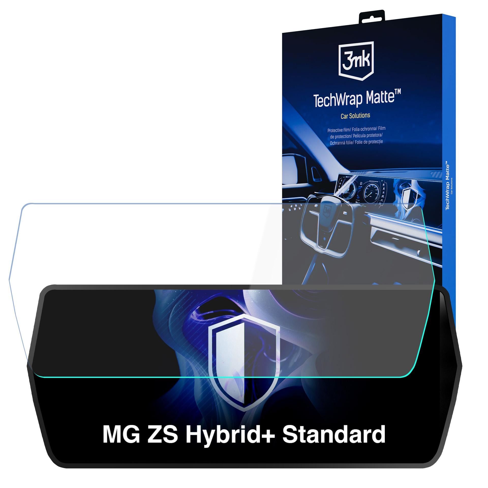 Matte Schutzfolie für den Navigationsbildschirm für MG ZS Hybrid+ Standard (2024 - ), 3mk TechWrap Matte