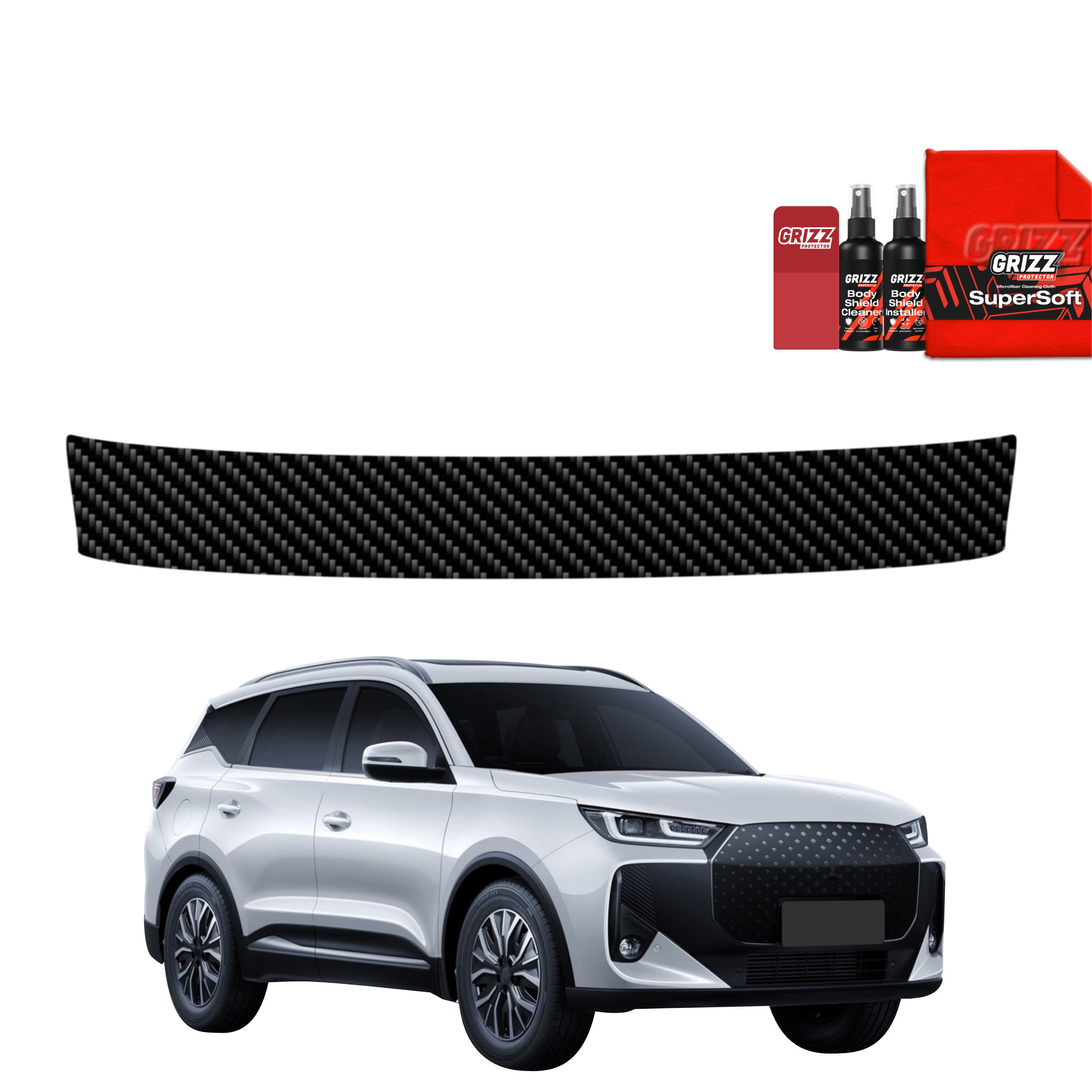 Kohlenstoff Schutzfolie Grizz Protector für Ladekante - Chery Tiggo 7 (2025-2026)