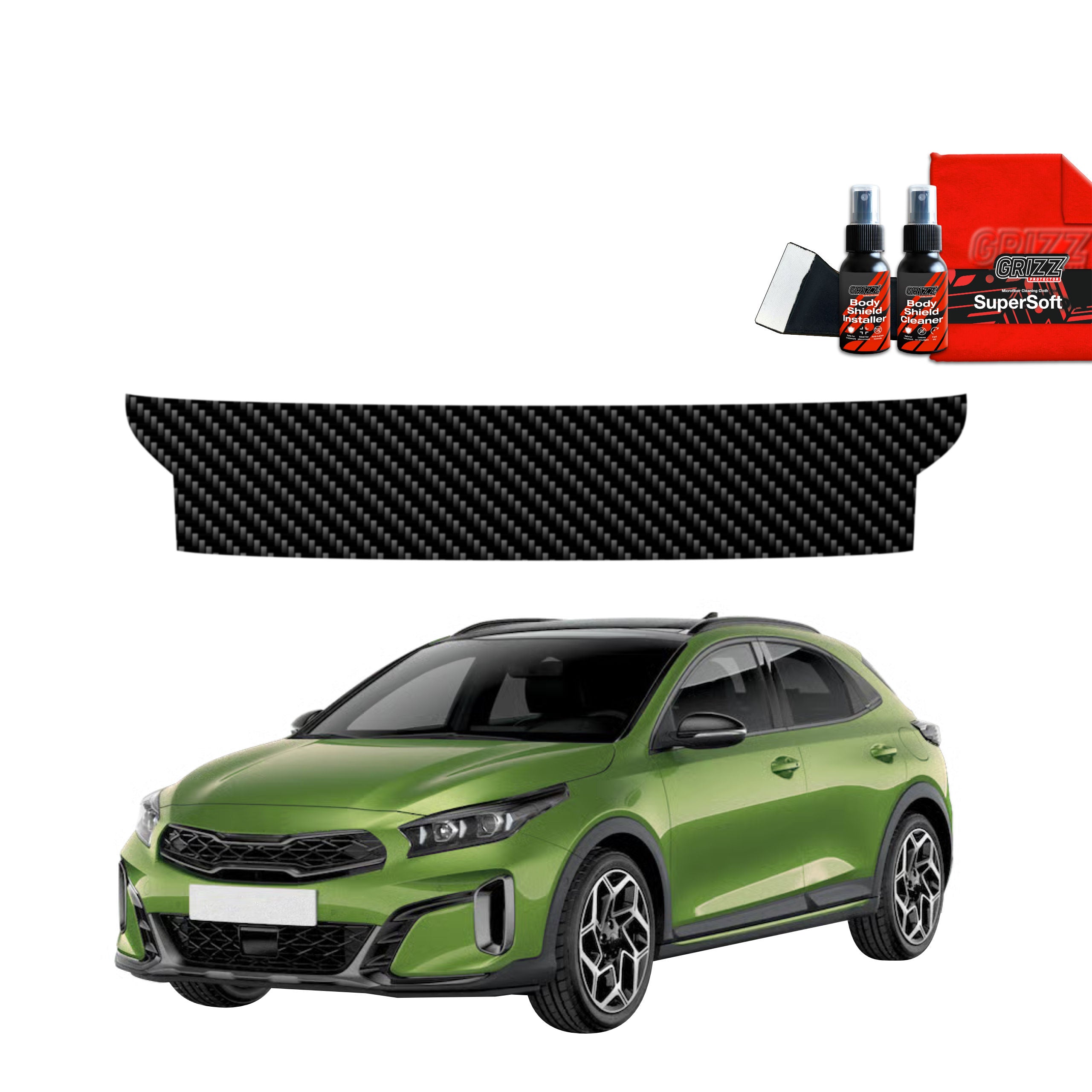 Kohlenstoff Schutzfolie Grizz Protector für Ladekante - Kia XCeed (2022-2025)