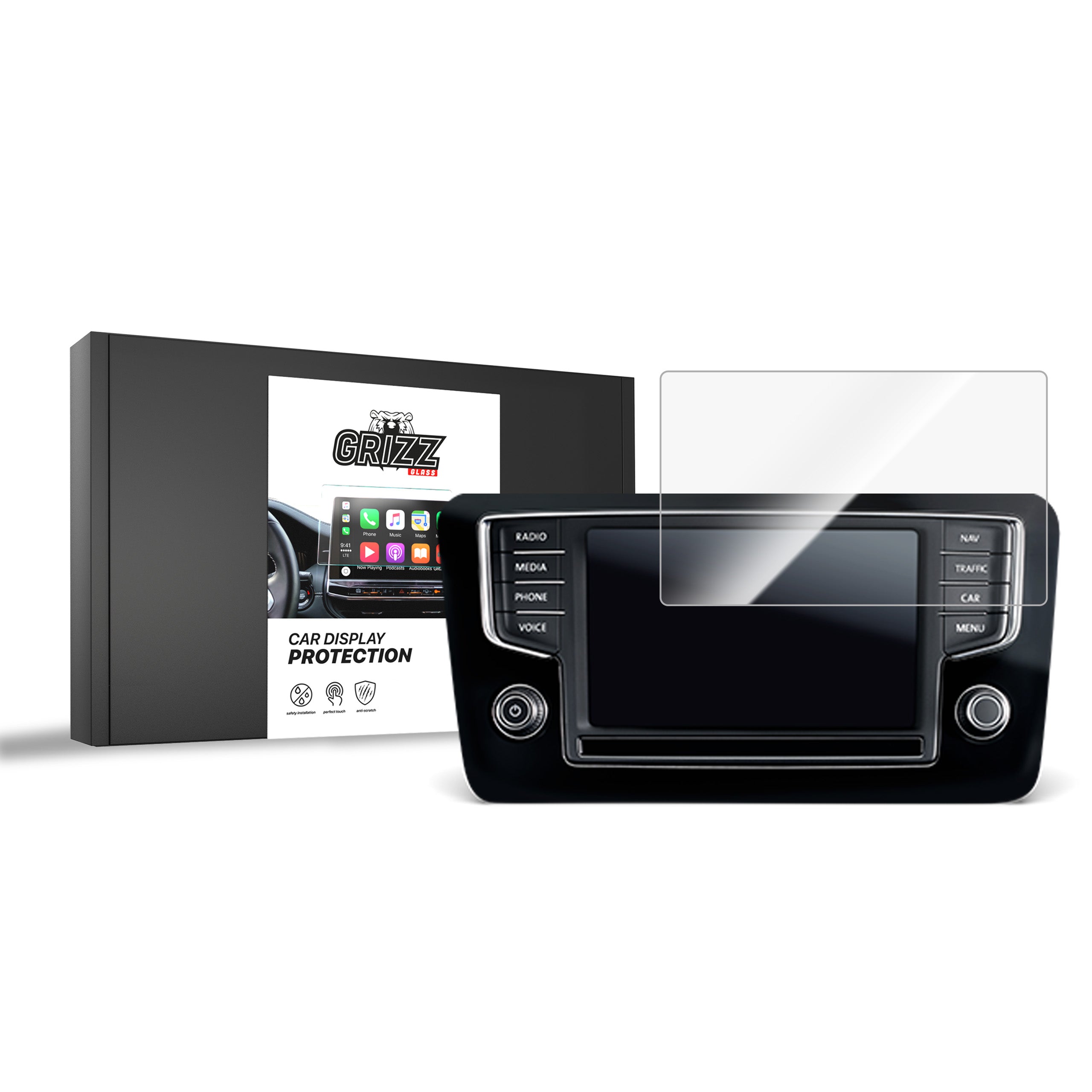 Keramische Autodisplayfolie für Volkswagen Golf 6 Discover Pro, Grizz Protector
