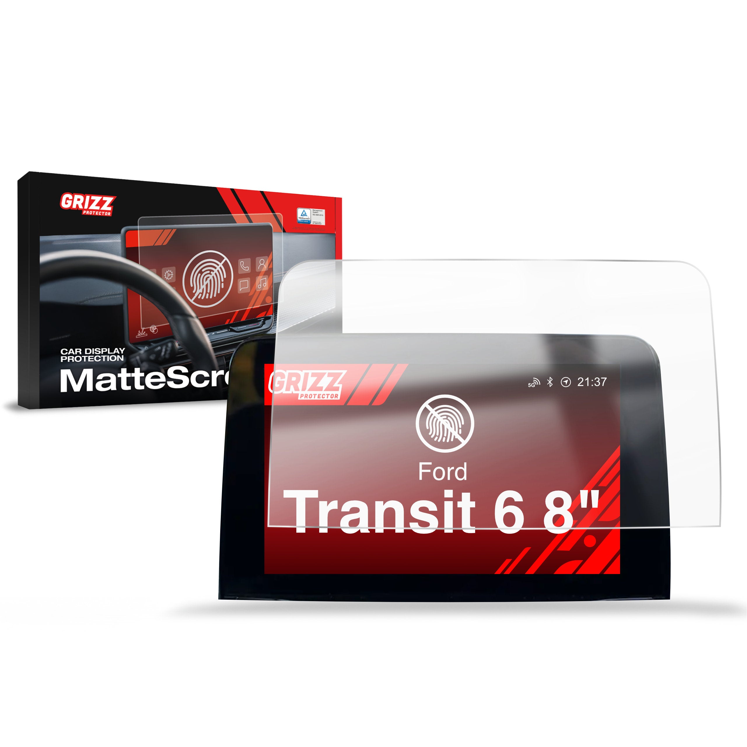 Matte Autodisplayfolie für Ford Transit 6 (2013-2024), Grizz Protector