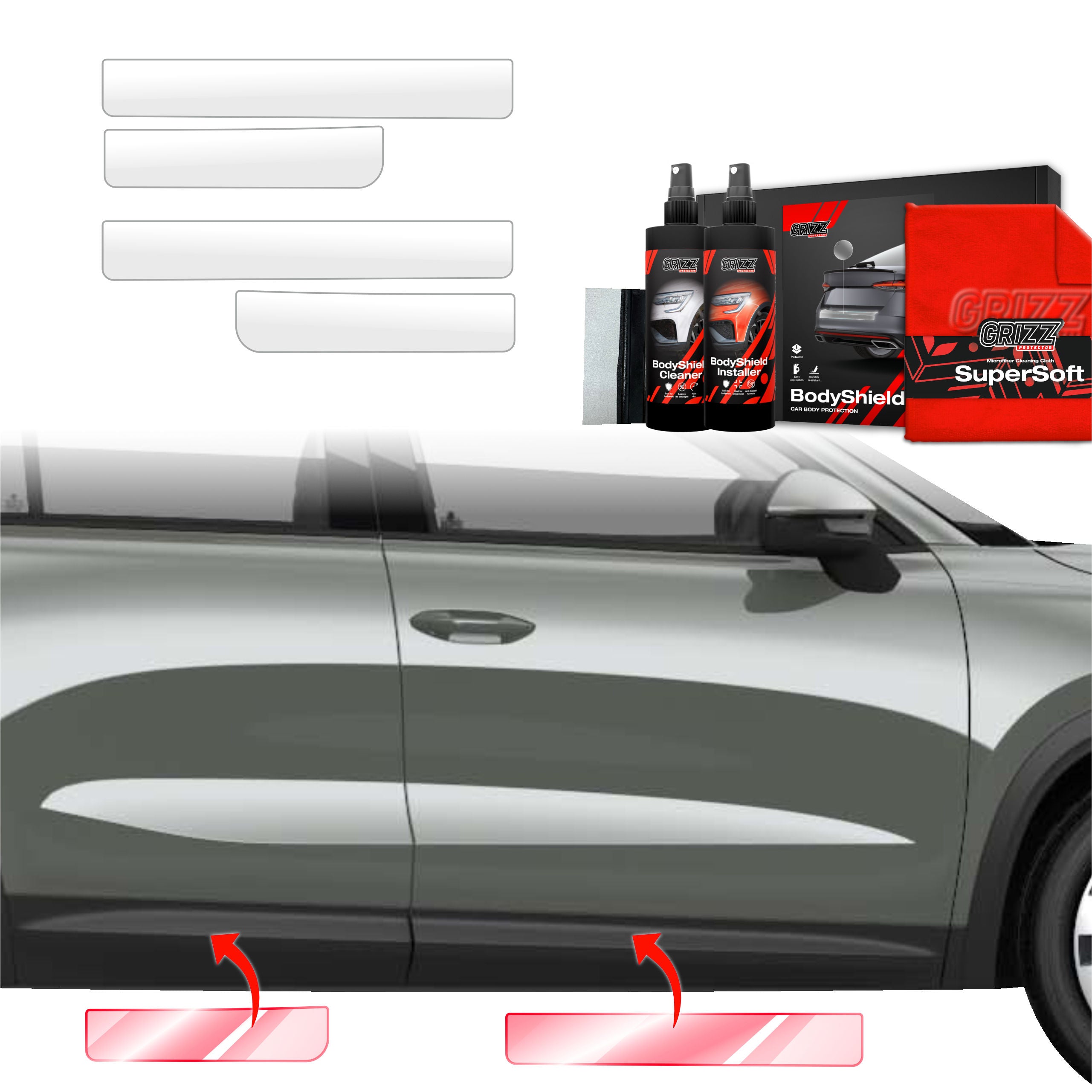 4in1 Schutzfolie Grizz Protector für Schweller - Skoda Kodiaq 2 (2024-2026)