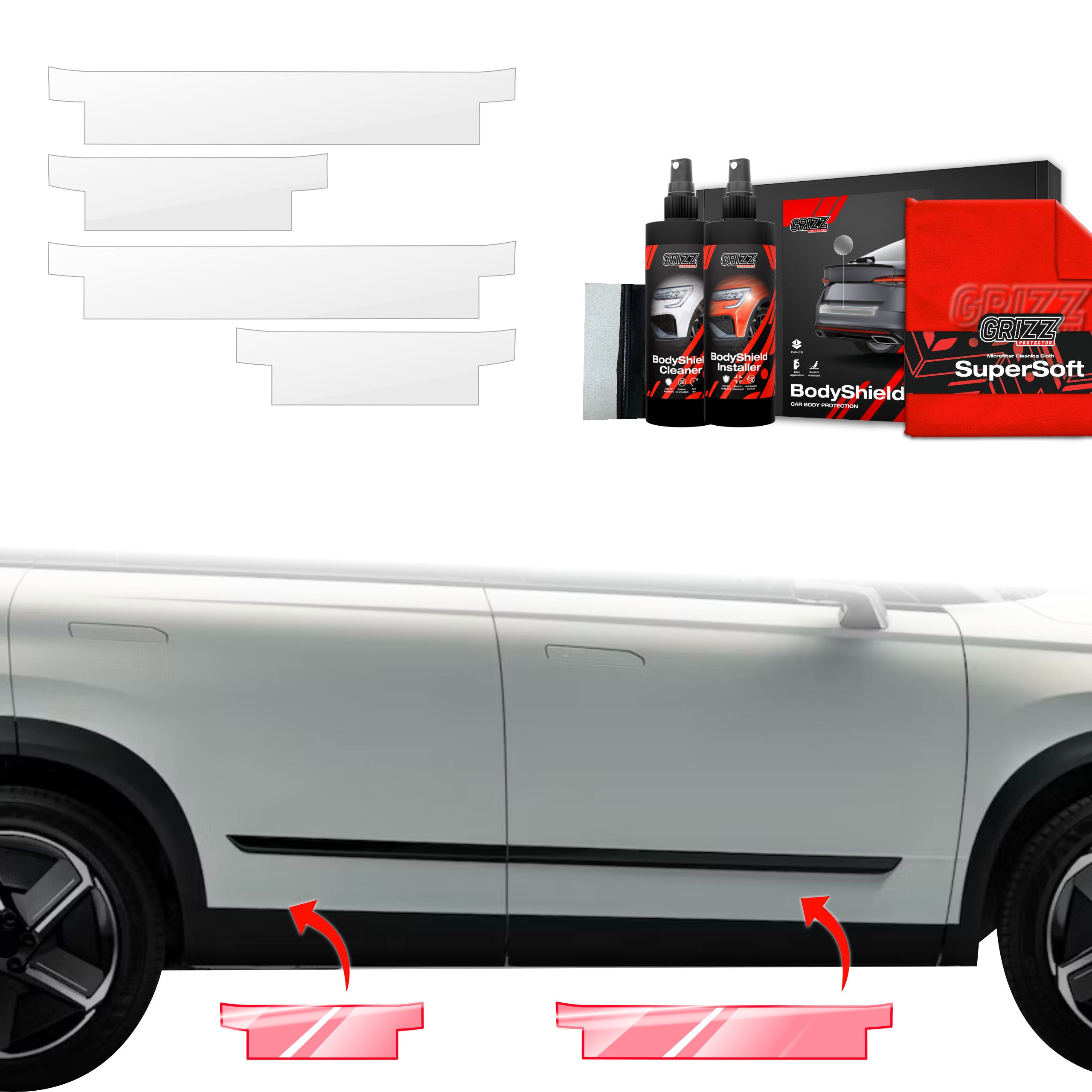 4in1 Schutzfolie Grizz Protector für Schweller - Jaecoo J7 (2024-2026)