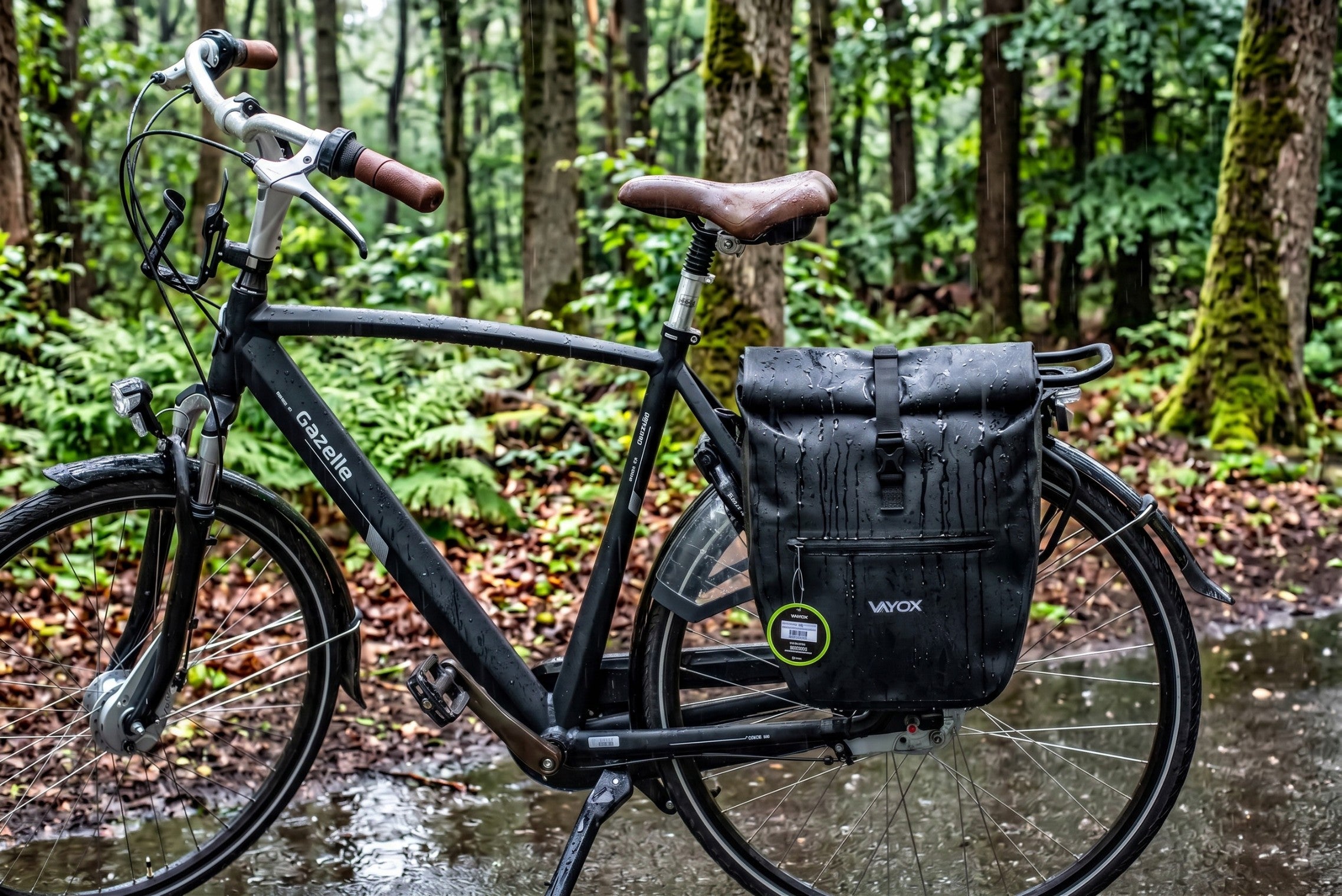 Fahrradtasche für den Gepäckträger, Vayox VA0445B 25L, Schwarz