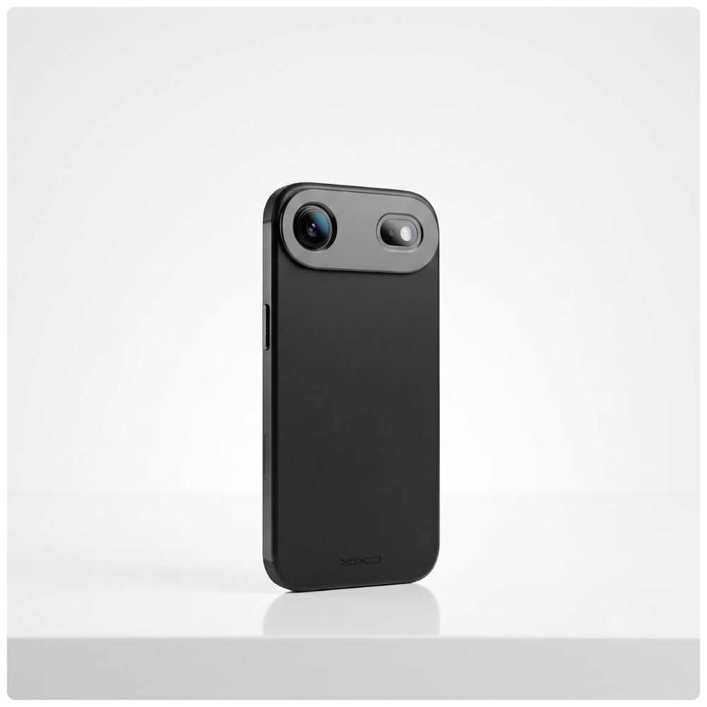 Handyhülle YAXO Leather Gear Slim Case MagSafe für iPhone Air, schwarz (2/8)