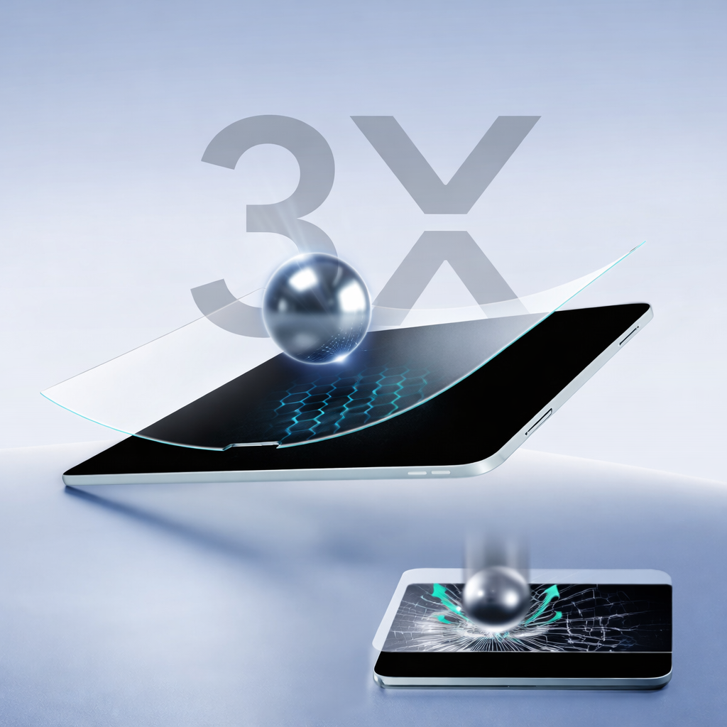 Schutzfolie mit Positionierungsrahmen ESR Paper Feel für Apple Air 13 M4 M3 M2, Transparent