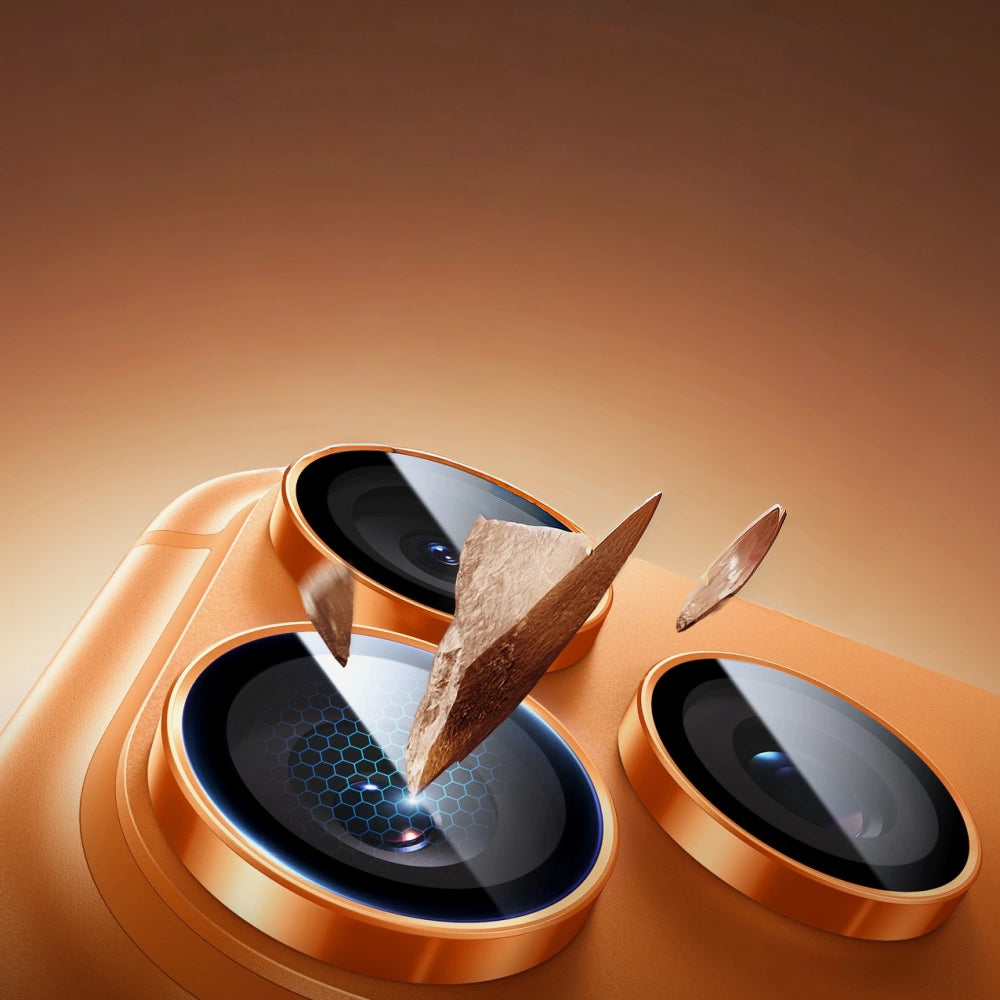 Kameraglas für iPhone 17 Pro / Pro Max / 16 Pro / Pro Max, ESR Armorite Camera Protector, Orange