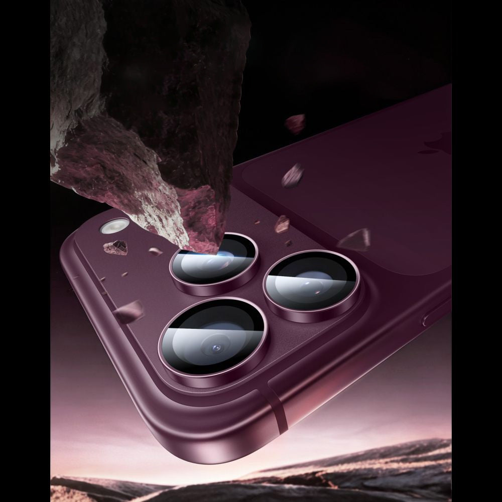 Kameraglas für iPhone 18 Pro / Max, ESR Armorite Camera Lens Protector, Burgunderrot (3/8)