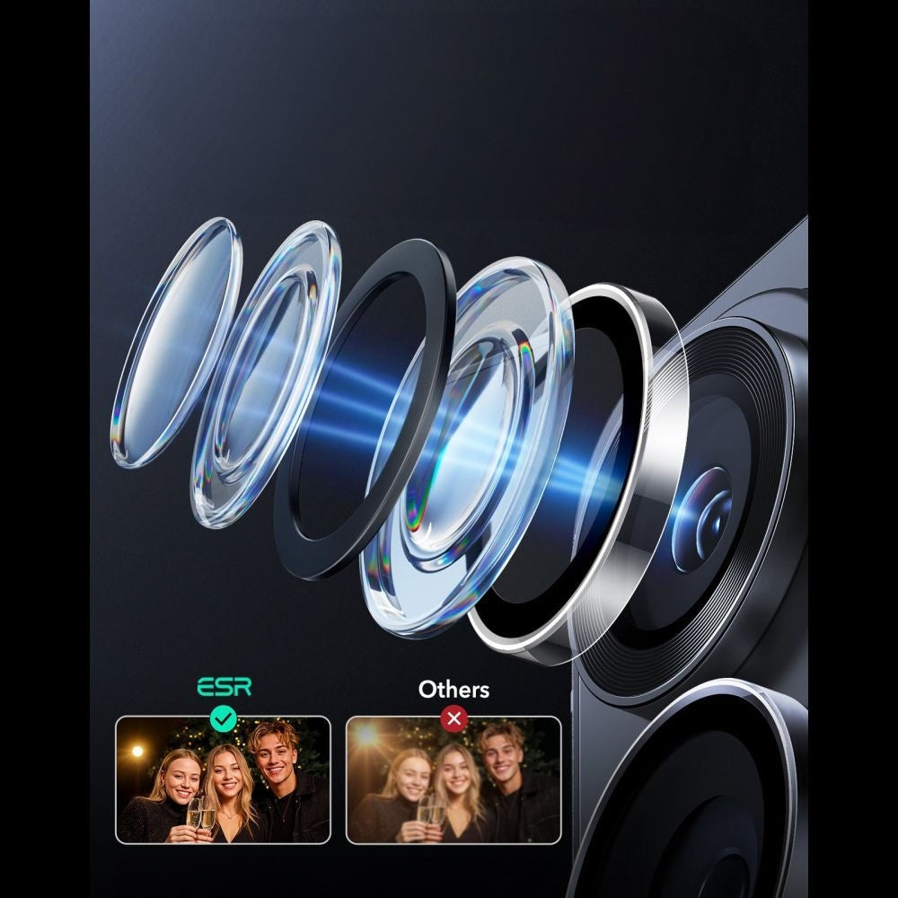Kameraglas für Samsung Galaxy S26 Ultra, ESR Armorite Camera Protector, Transparent mit schwarzen Rahmen
