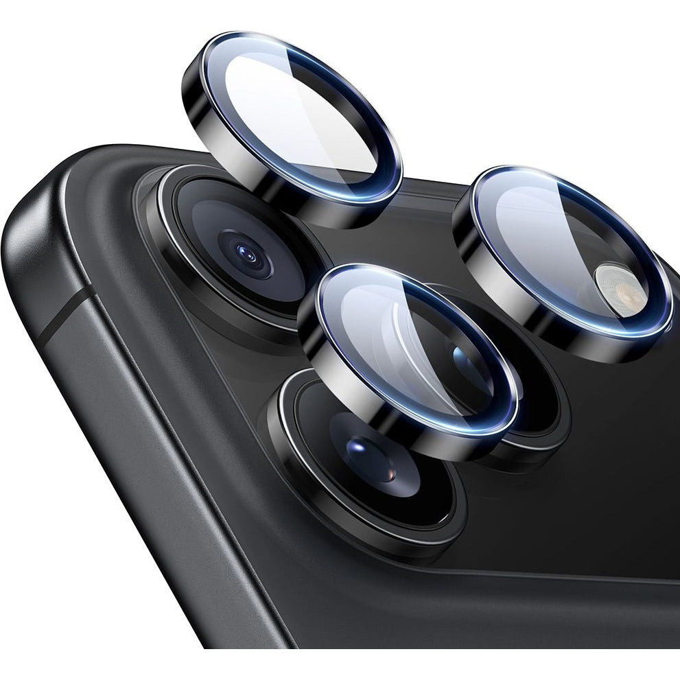 Kameraglas für iPhone 17 Pro / Pro Max / 16 Pro / Pro Max, ESR Armorite Camera Protector, Schwarz