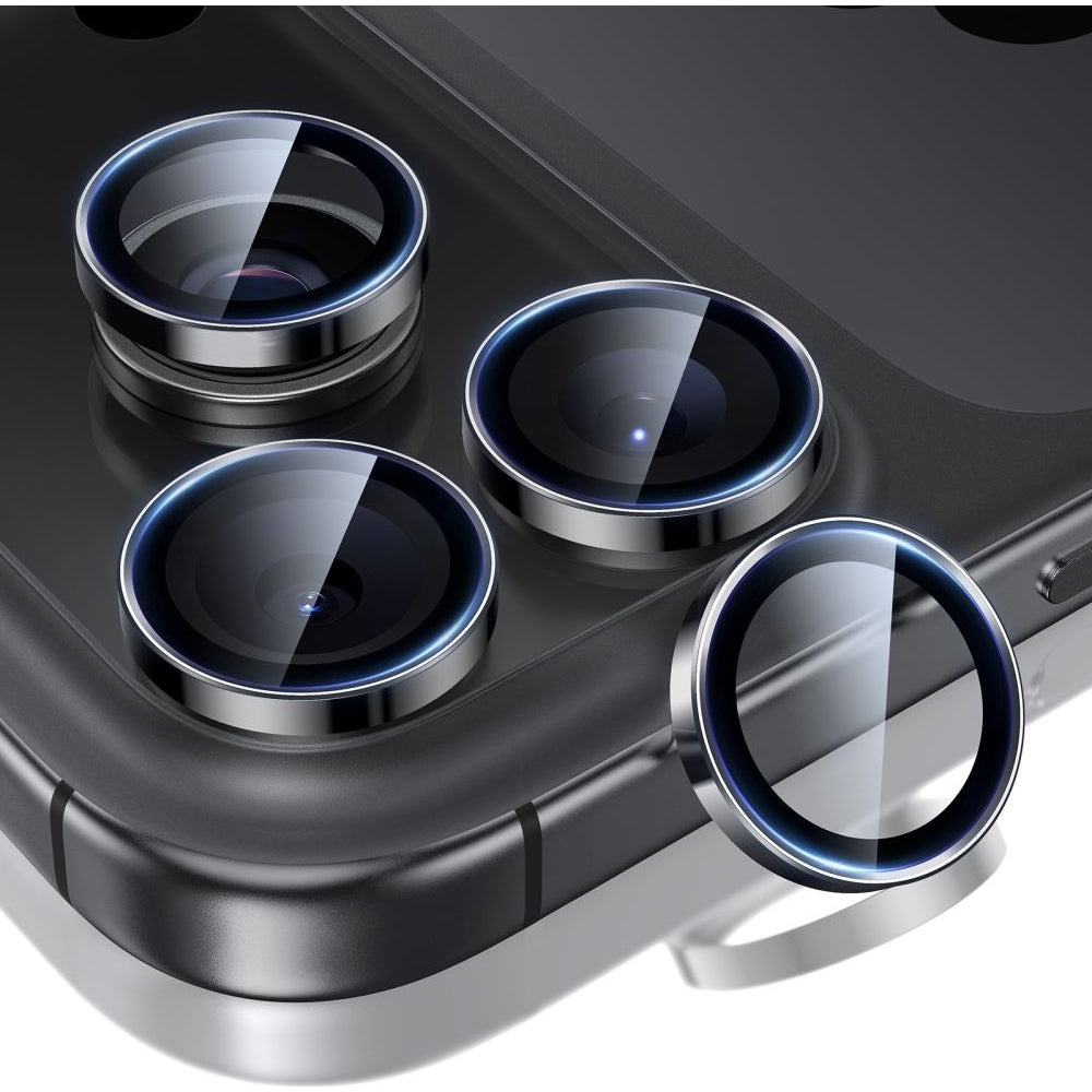 Kameraglas für iPhone 17 Pro / Pro Max / 16 Pro / Pro Max, ESR Armorite Camera Protector, Schwarz