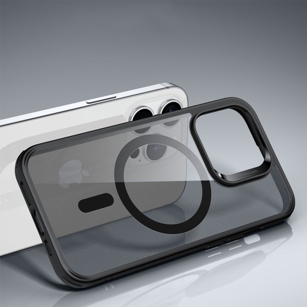 Schutzhülle für iPhone 14 Pro, ESR CH Halolock MagSafe, Transparent-Schwarz