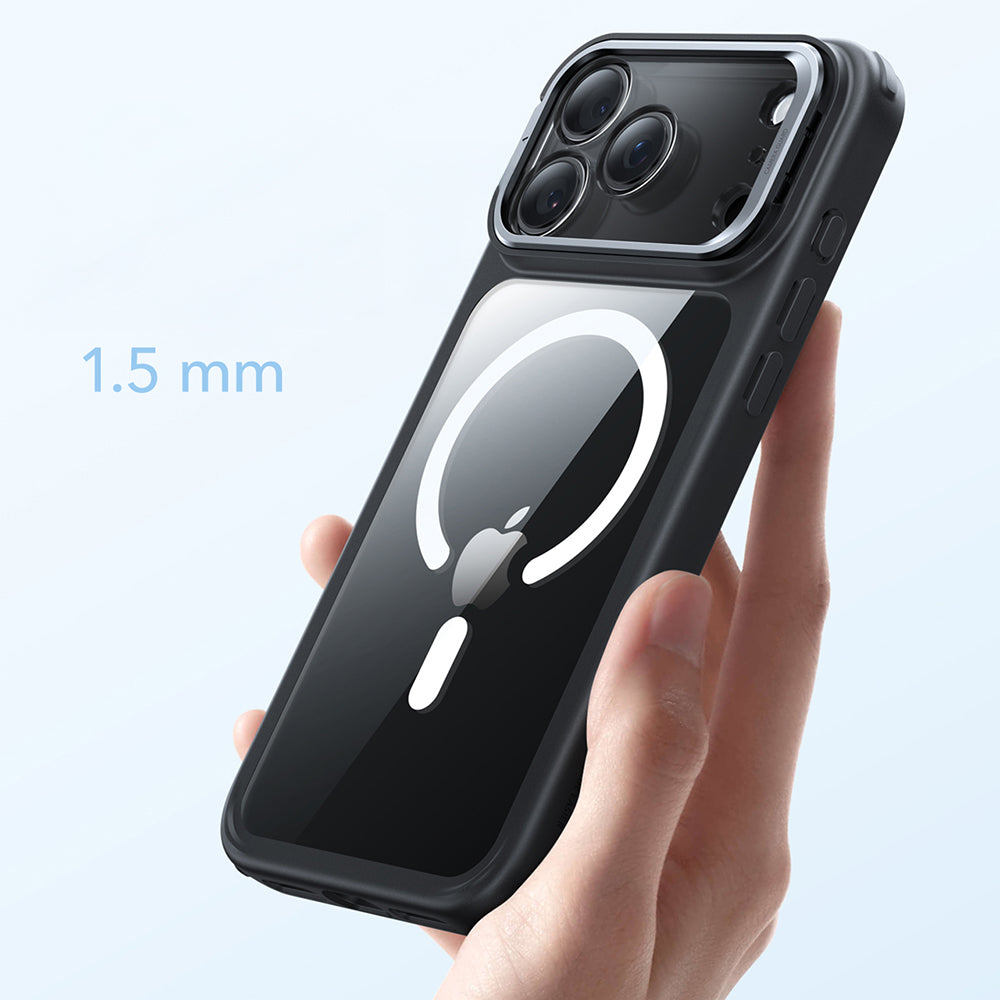 Handyhülle für iPhone 17 Pro Max, ESR Classic Hybrid mit MagSafe, Schwarz / Transparent