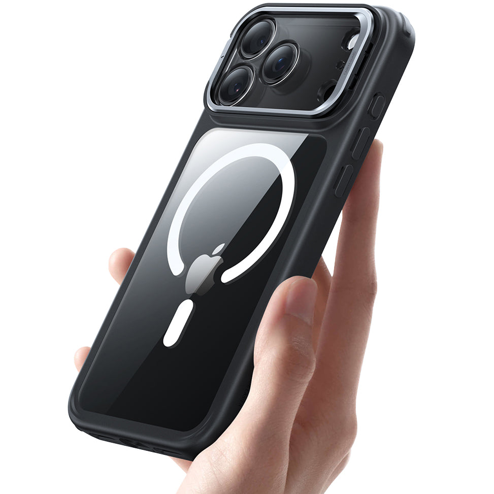 Handyhülle für iPhone 17 Pro Max, ESR Classic Hybrid mit MagSafe, Schwarz / Transparent