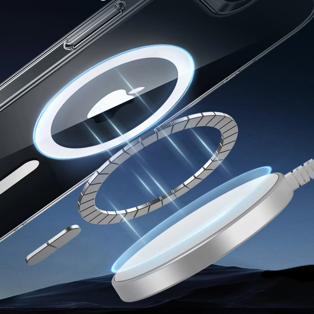 Handyhülle für iPhone 17e / 16e für MagSafe, ESR Classic Hybrid Halolock, Transparentes Weiß