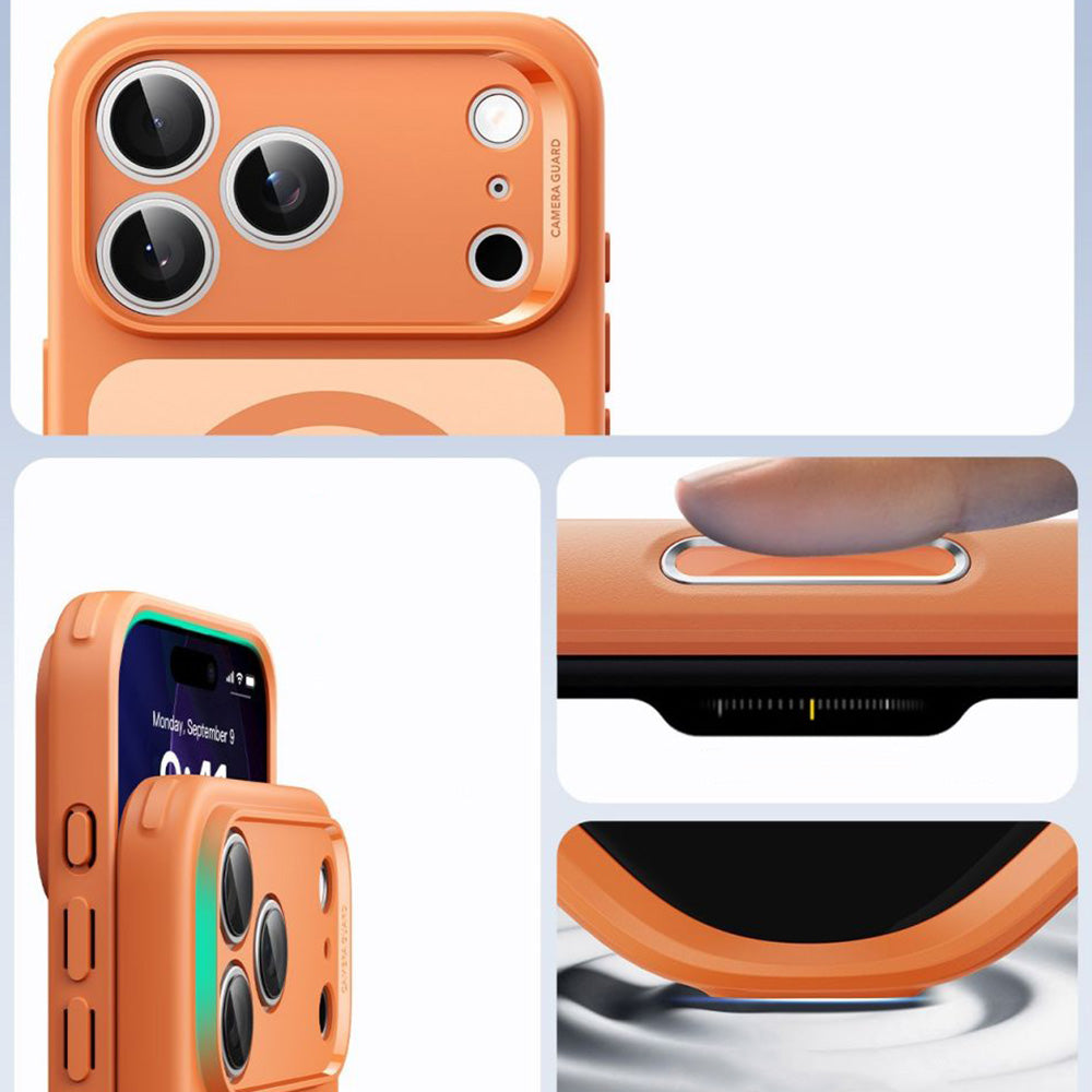 Handyhülle für iPhone 17 Pro, ESR Classic Hybrid mit MagSafe, Durchscheinend-Orange