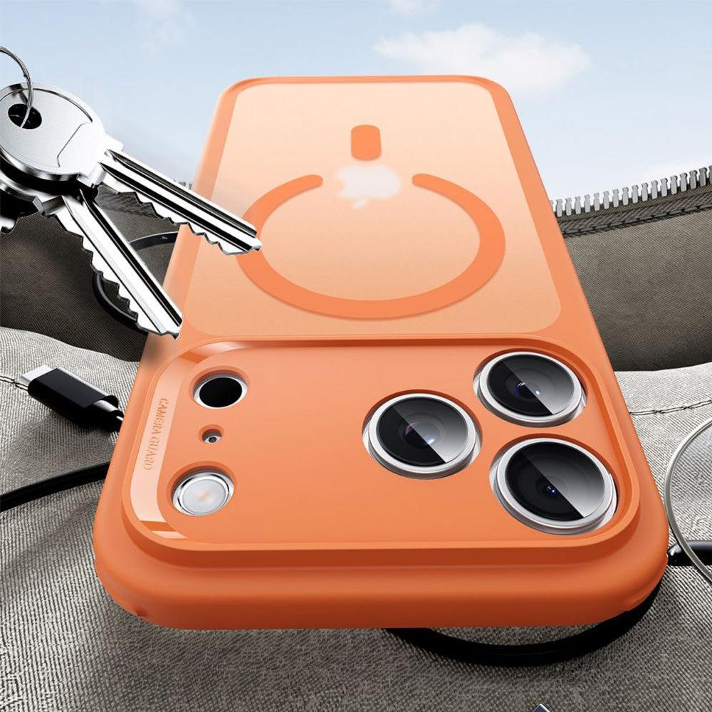 Handyhülle für iPhone 17 Pro Max, ESR Classic Hybrid mit MagSafe, Durchscheinend-Orange