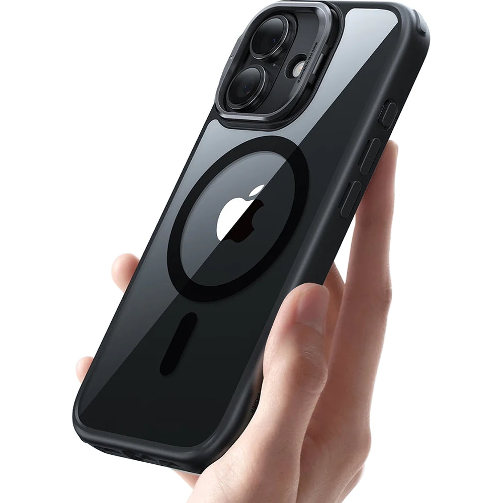 Handyhülle für iPhone 17, ESR Classic Hybrid mit MagSafe, Schwarz / Transparent