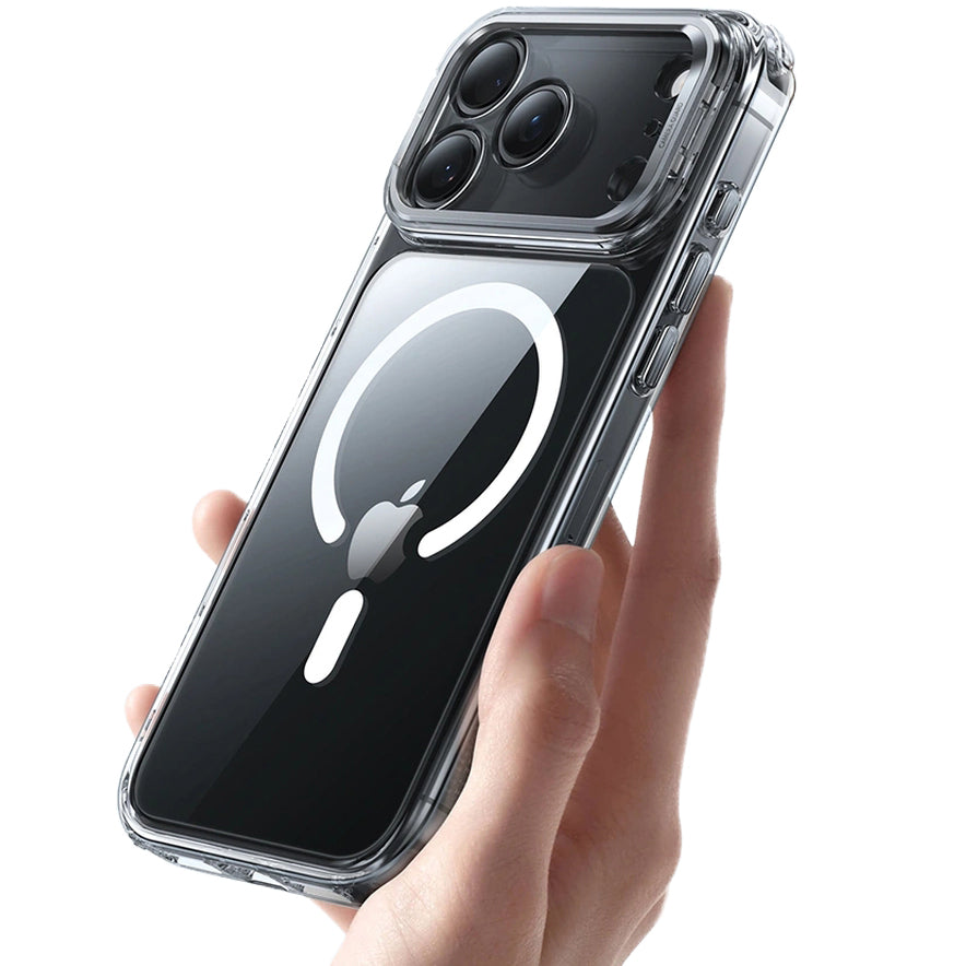 Handyhülle für iPhone 17 Pro, ESR Classic Hybrid Kickstand mit MagSafe, Transparent