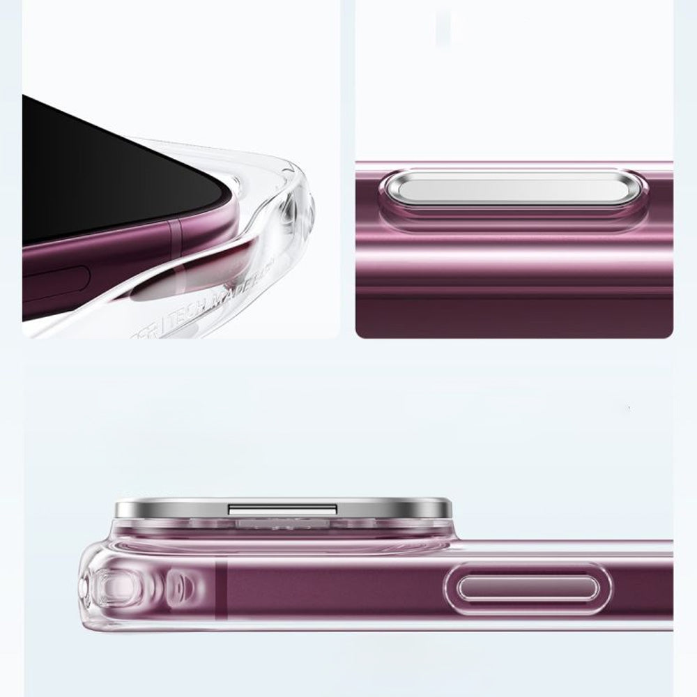 Handyhülle für iPhone 18 Pro / 17 Pro, ESR Classic Hybrid Kickstand mit MagSafe, Transparent-Weiß (5/6)