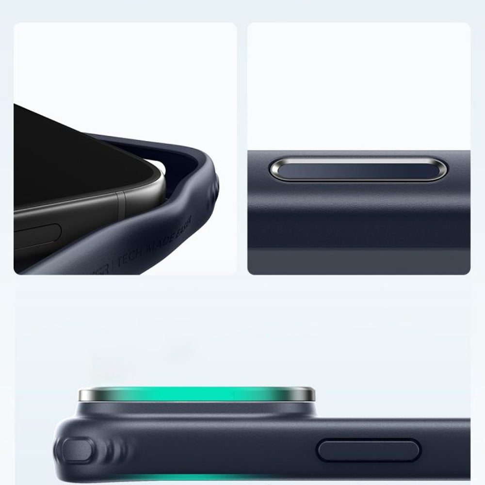 Handyhülle für iPhone 18 Pro / 17 Pro, ESR Classic Hybrid Kickstand mit MagSafe, Dunkelblau-Rauchfarben (5/6)