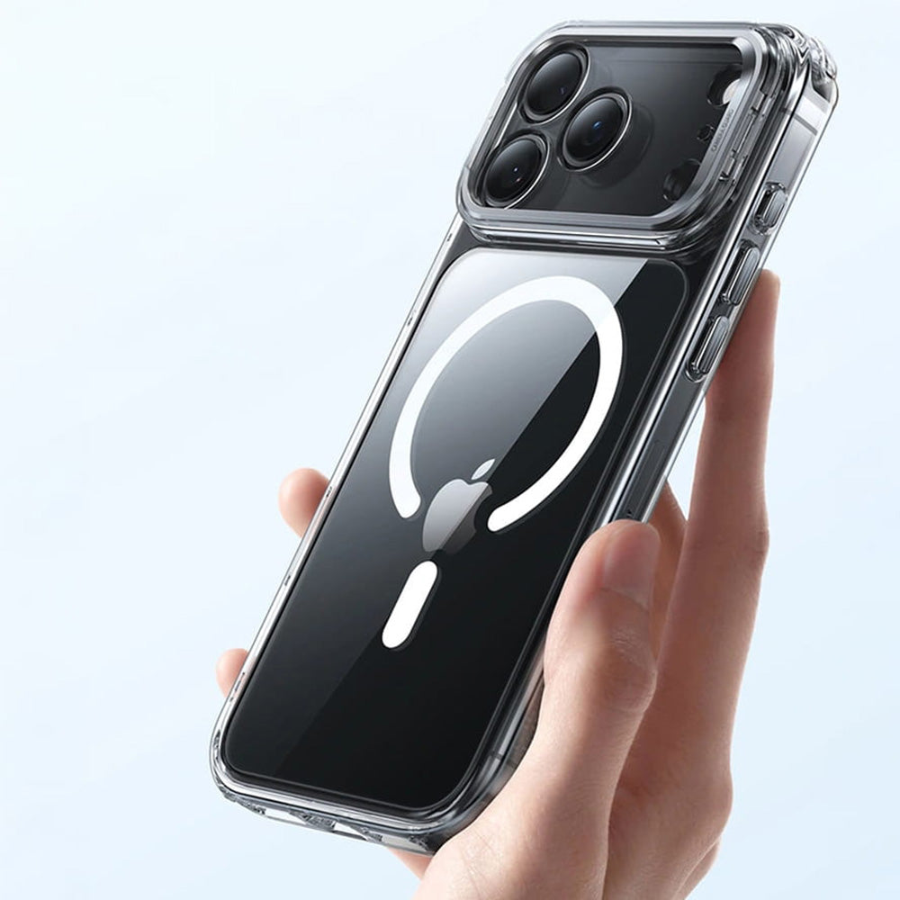 Handyhülle für iPhone 17 Pro, ESR Classic Hybrid Kickstand mit MagSafe, Transparent-Weiß