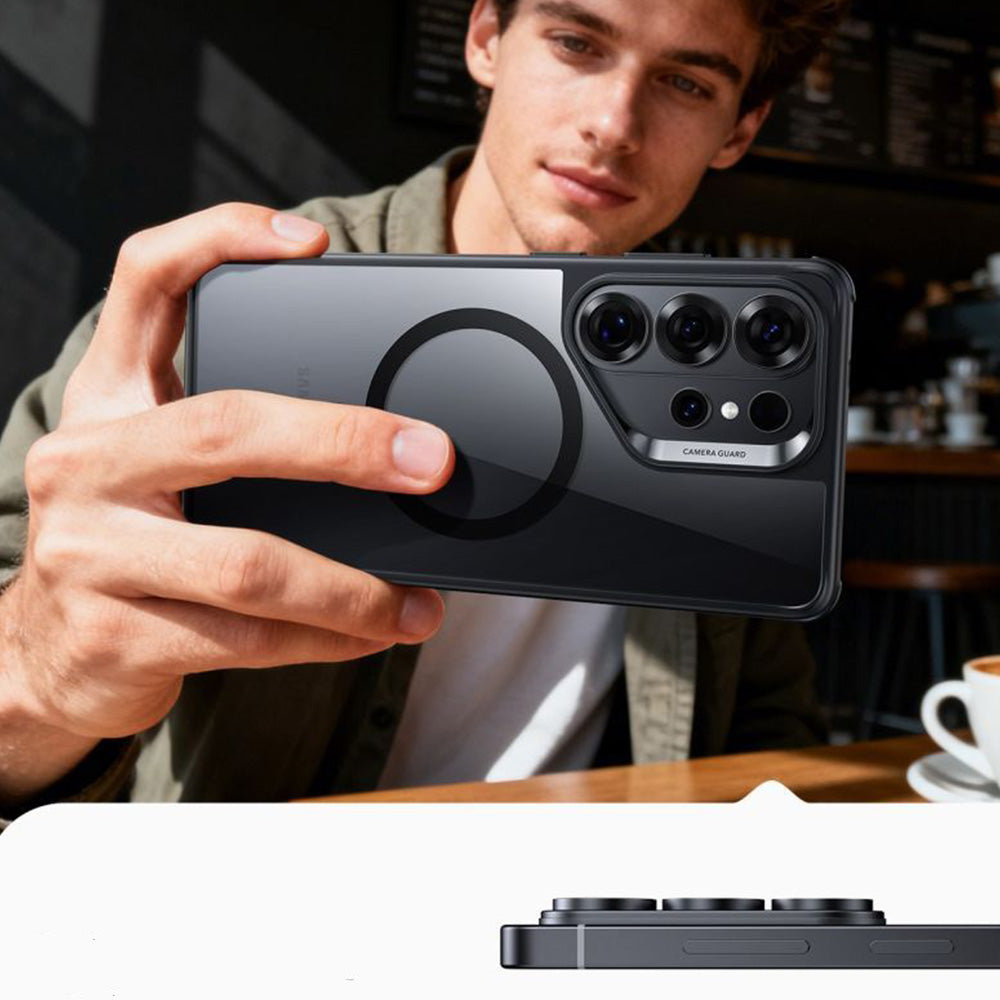 Handyhülle für Galaxy S26 Ultra, ESR Classic Hybrid mit MagSafe, Transparent-Schwarz