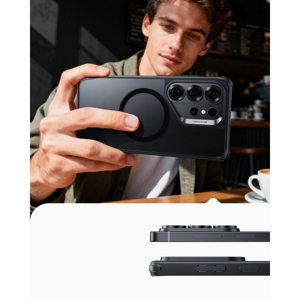Handyhülle für Galaxy S26 Ultra, ESR Classic Hybrid mit MagSafe, mattes Schwarz