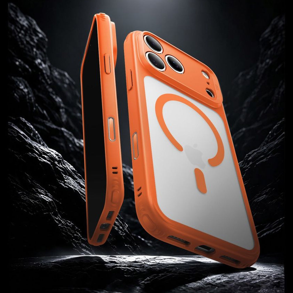 Handyhülle für iPhone 18 Pro / 17 Pro, ESR Classic Hybrid mit MagSafe, Orange-Rauchfarben (3/6)
