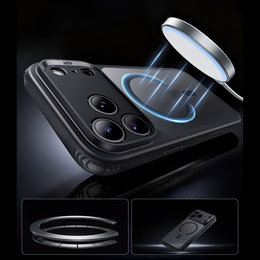 Handyhülle für iPhone 18 Pro Max / 17 Pro Max, ESR Classic Hybrid mit MagSafe, Schwarz-Rauchfarben (6/6)