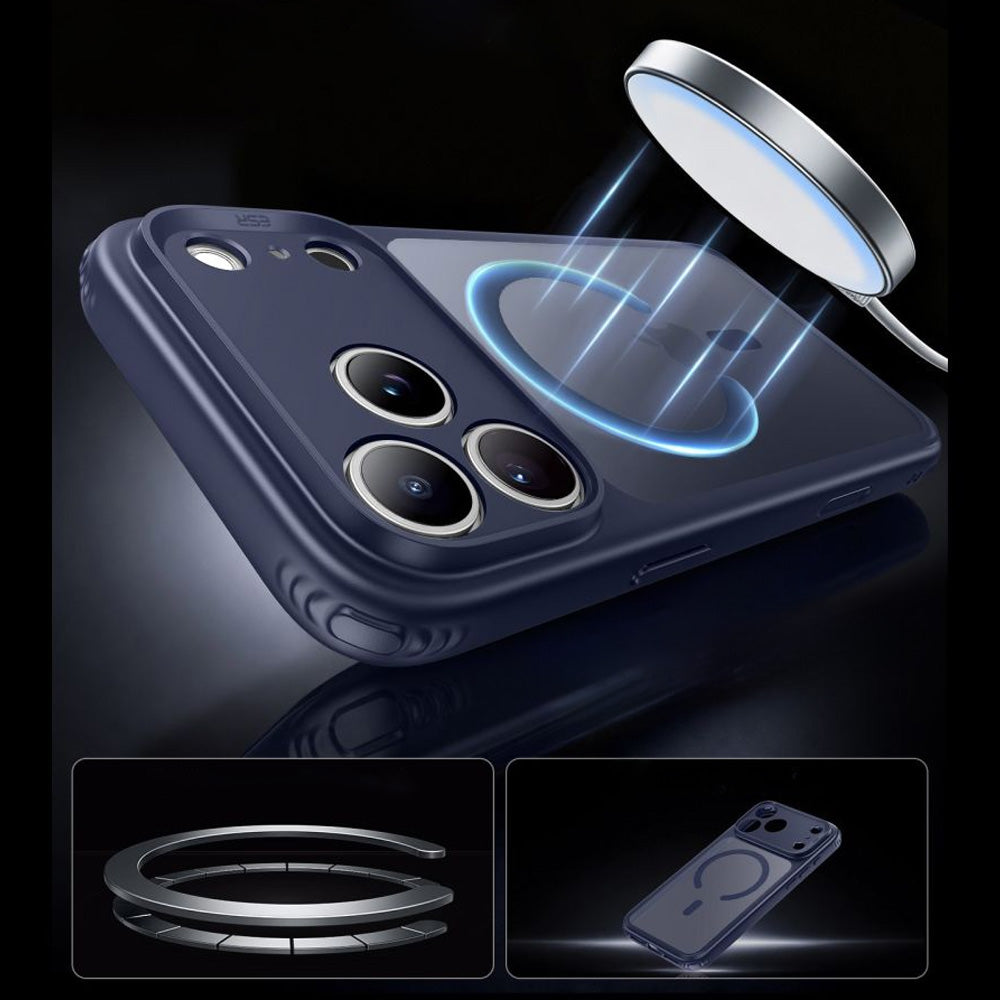 Handyhülle für iPhone 18 Pro Max / 17 Pro Max, ESR Classic Hybrid mit MagSafe, Dunkelblau-Rauchfarben (6/6)