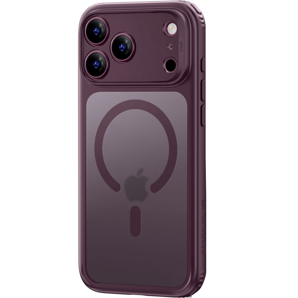 Handyhülle für iPhone 18 Pro Max / 17 Pro Max, ESR Classic Hybrid mit MagSafe, Burgunderrot-Rauchfarben (2/6)