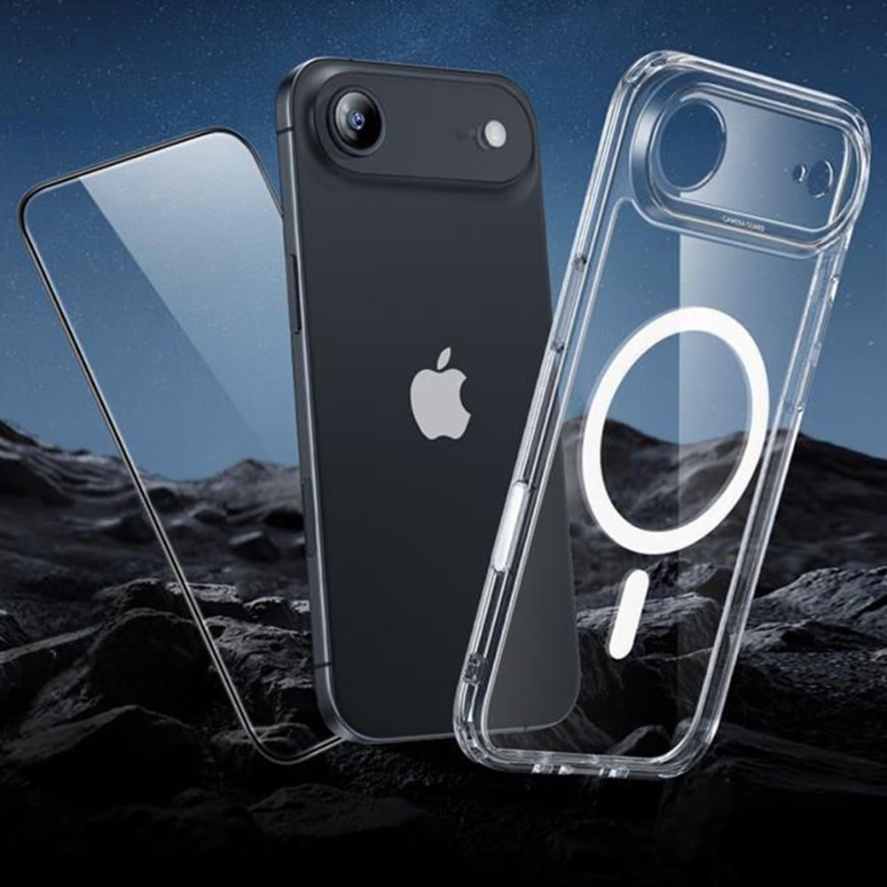 Set Handyhülle, Glas für iPhone Air, ESR Classic Hybrid mit MagSafe & Tempered Glass, Transparent