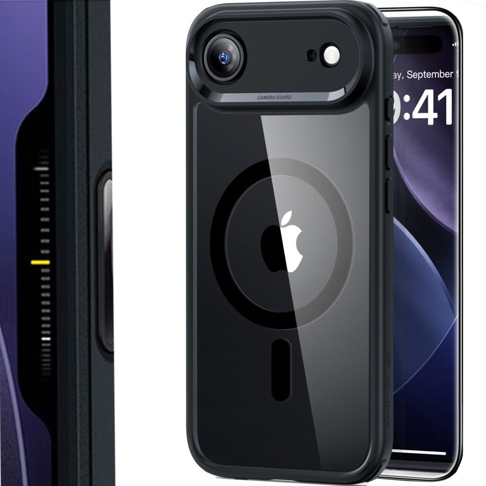 Set Handyhülle, Glas für iPhone Air, ESR Classic Hybrid mit MagSafe & Tempered Glass, Schwarz und Transparent