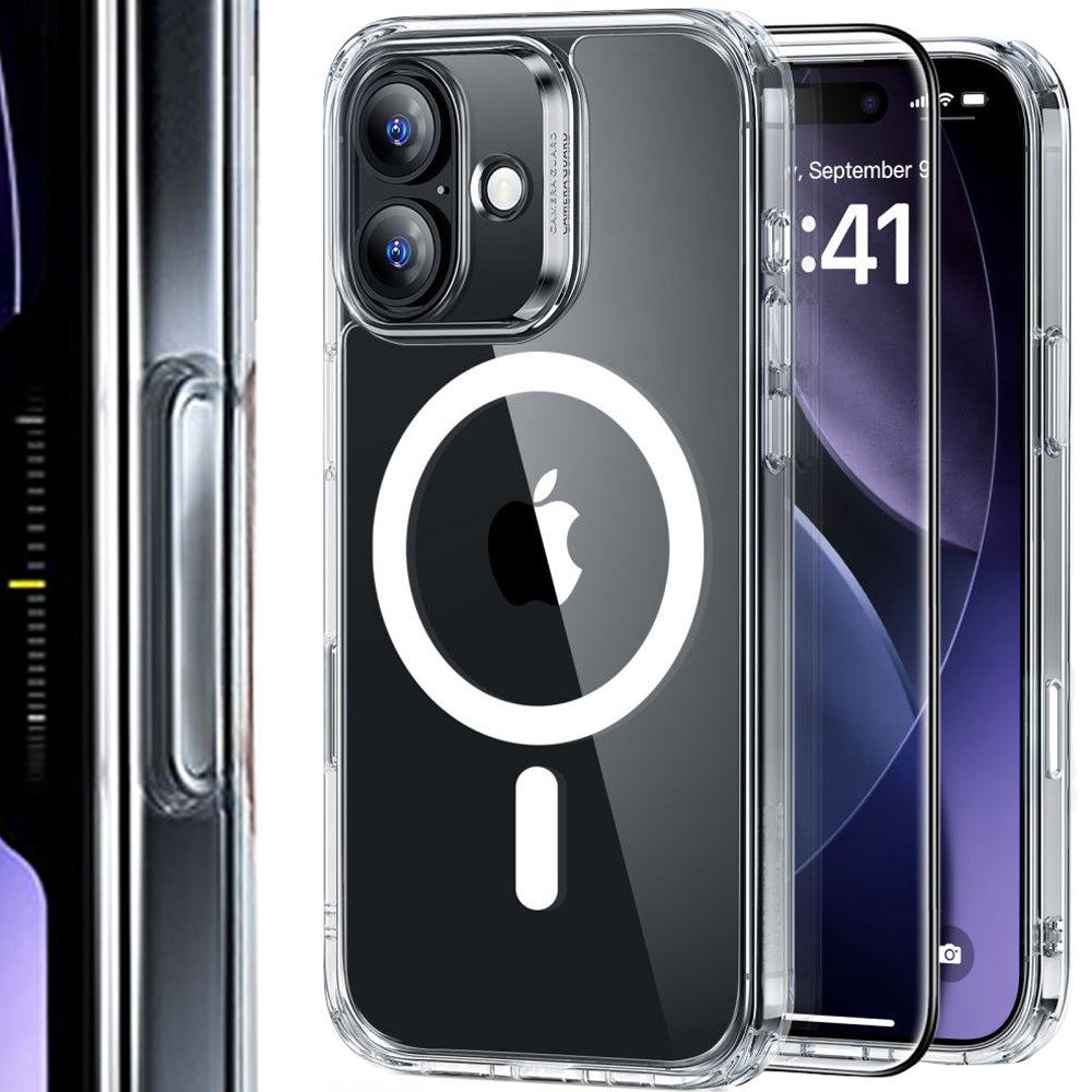 Set Handyhülle, Glas für iPhone 17, ESR Classic Hybrid mit MagSafe & Tempered Glass, Transparent