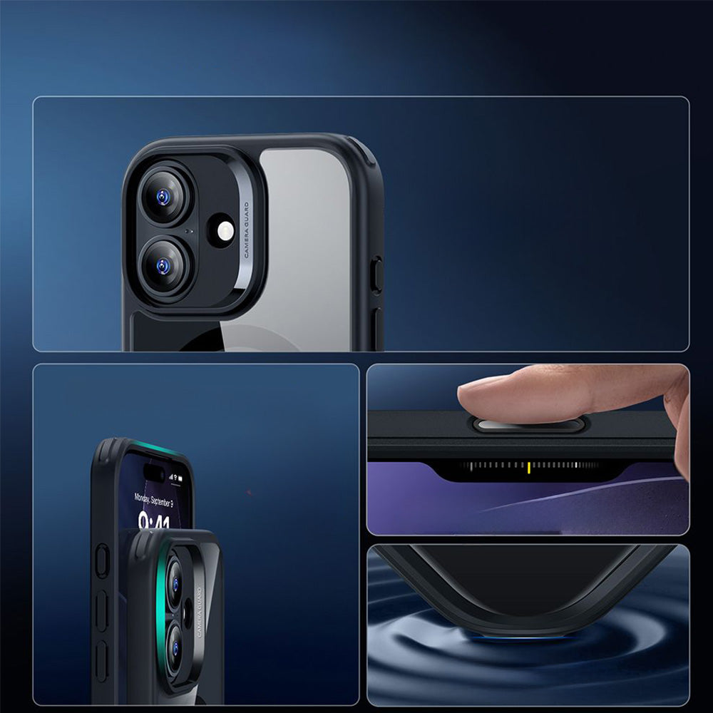 Set Handyhülle, Glas für iPhone 17, ESR Classic Hybrid mit MagSafe & Tempered Glass, Schwarz und Transparent