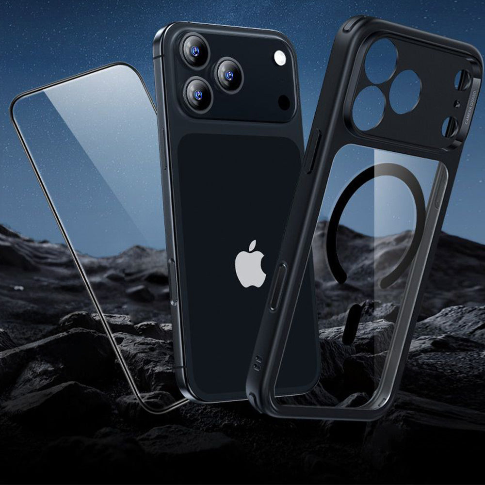 Set Handyhülle, Glas für iPhone 17 Pro, ESR Classic Hybrid mit MagSafe & Tempered Glass, Schwarz und Transparent