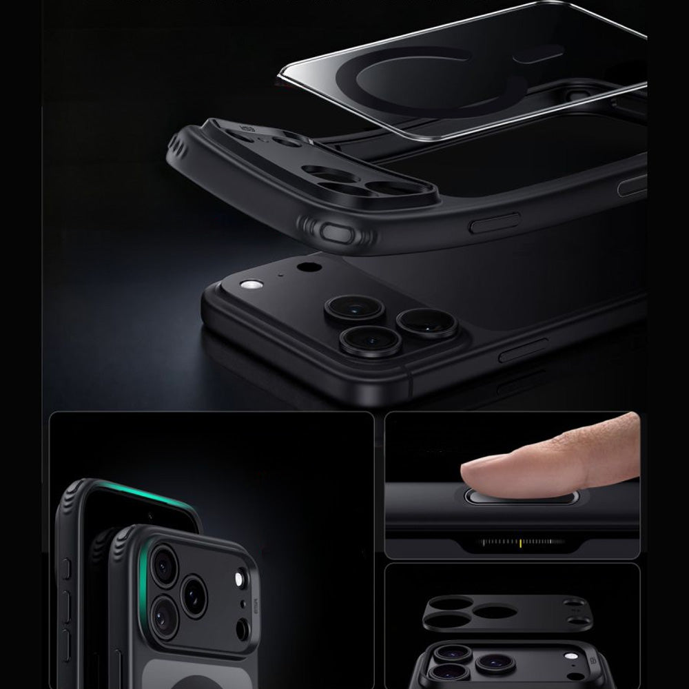 Set: Handyhülle, Glas für iPhone 18 Pro / 17 Pro, ESR Classic Hybrid mit MagSafe & Tempered Glass, Transparent-Schwarz (5/5)