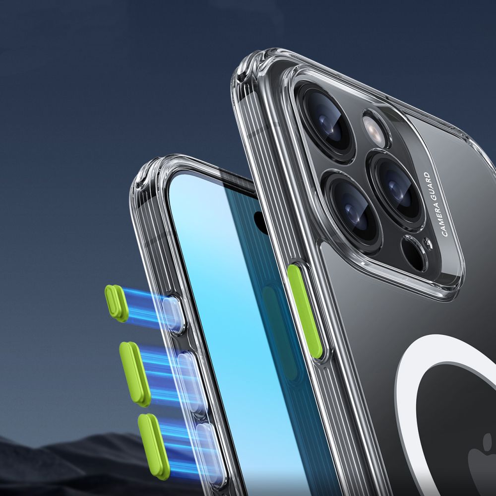 Handyhülle und Gehärtetes Glas für Bildschirm für iPhone 16 Pro Max, ESR Classic Pro Set HaloLock für MagSafe, Transparent