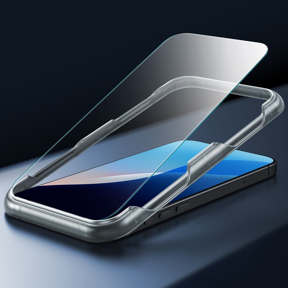 Handyhülle und Gehärtetes Glas für Bildschirm für iPhone 16 Pro Max, ESR Classic Pro Set HaloLock für MagSafe, Durchscheinend-Schwarz