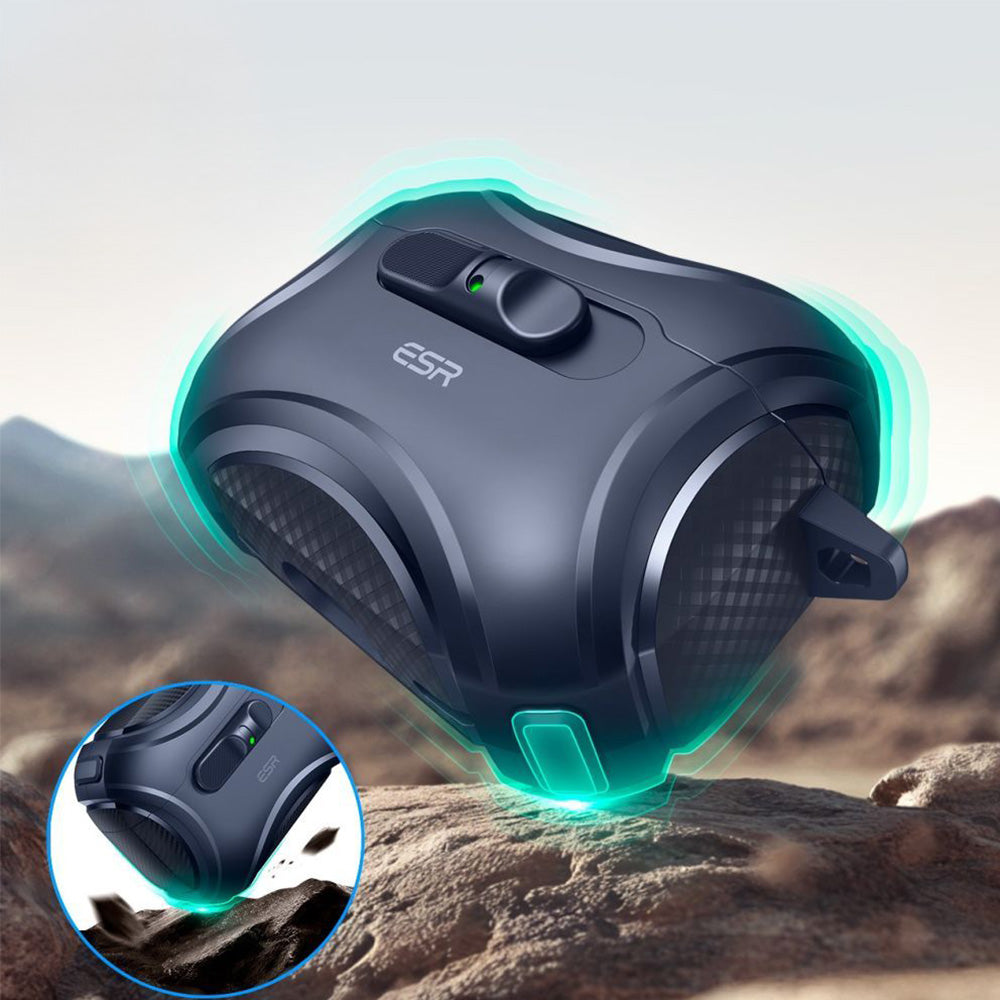 Schutzhülle für AirPods Pro 3, ESR Cyber FlickLock Halolock mit MagSafe, Dunkelblau