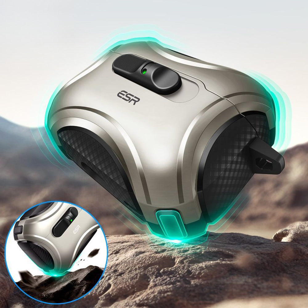 Schutzhülle für AirPods Pro 3, ESR Cyber FlickLock Halolock mit MagSafe, Titan