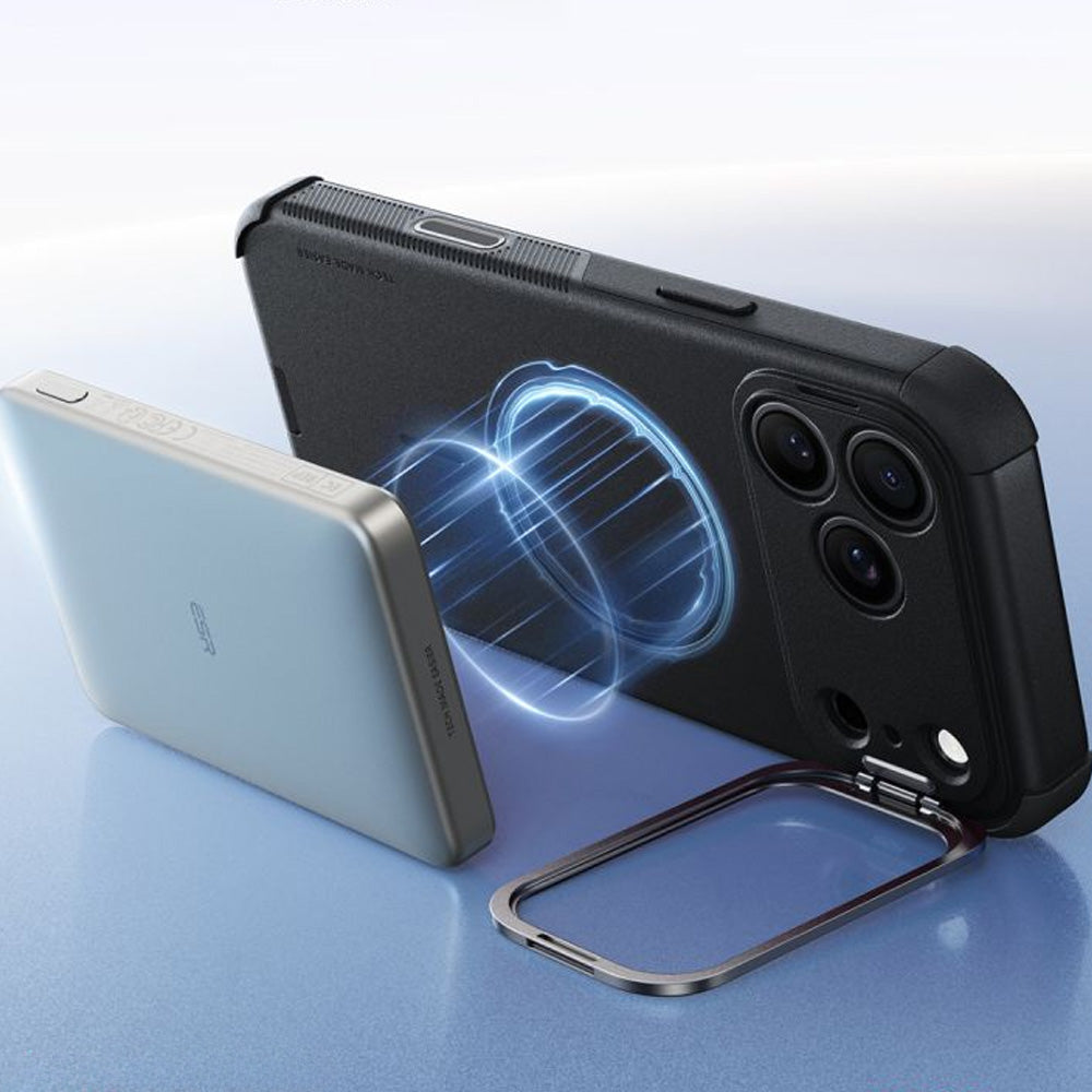 Handyhülle für iPhone 18 Pro / 17 Pro, ESR Cyber Tough Case Kickstand mit MagSafe, Schwarz (7/7)