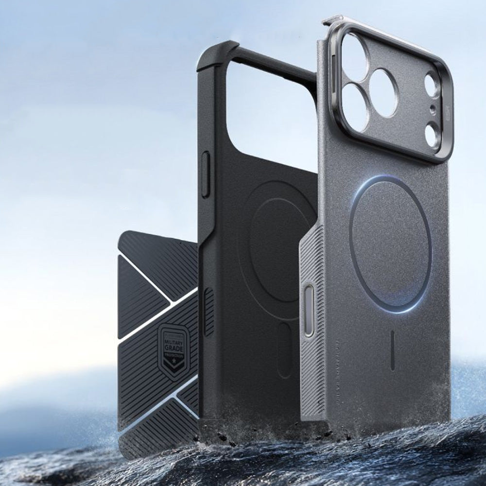 Handyhülle für iPhone 18 Pro / 17 Pro, ESR Cyber Tough Case Kickstand mit MagSafe, Grau (3/7)