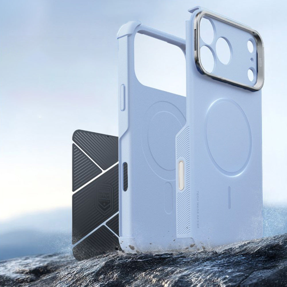 Handyhülle für iPhone 18 Pro / 17 Pro, ESR Cyber Tough Case Kickstand mit MagSafe, Hellblau (3/7)