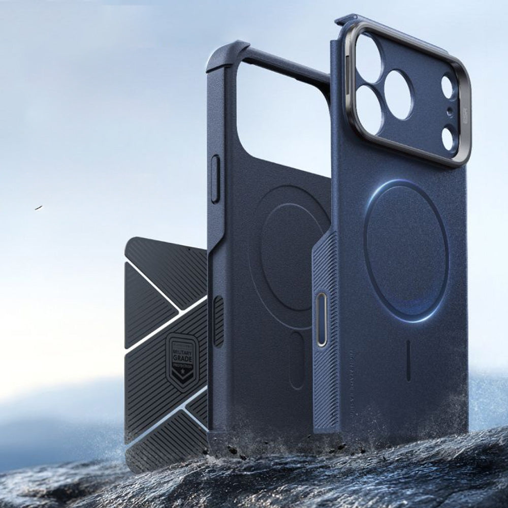 Handyhülle für iPhone 18 Pro / 17 Pro, ESR Cyber Tough Case Kickstand mit MagSafe, Dunkelblau (3/7)