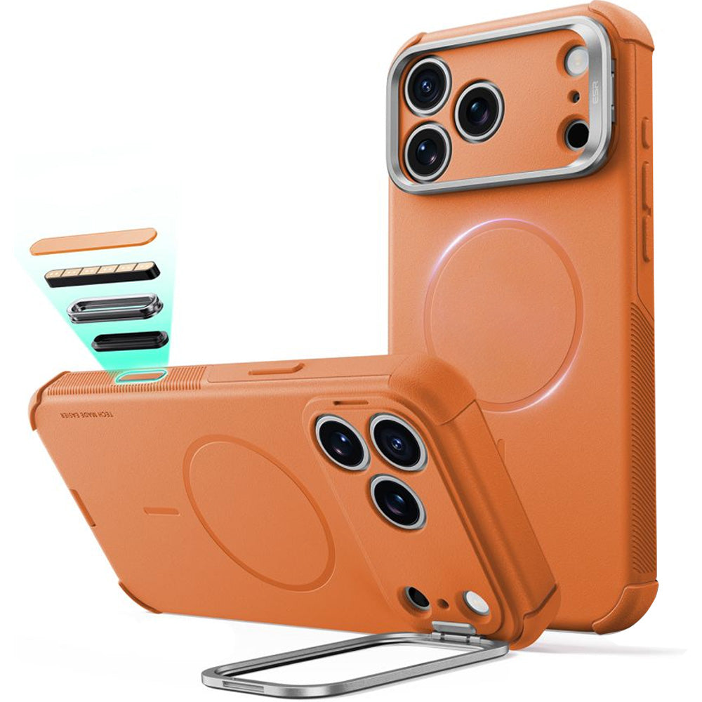 Handyhülle für iPhone 18 Pro / 17 Pro, ESR Cyber Tough Case Kickstand mit MagSafe, Orange (2/8)