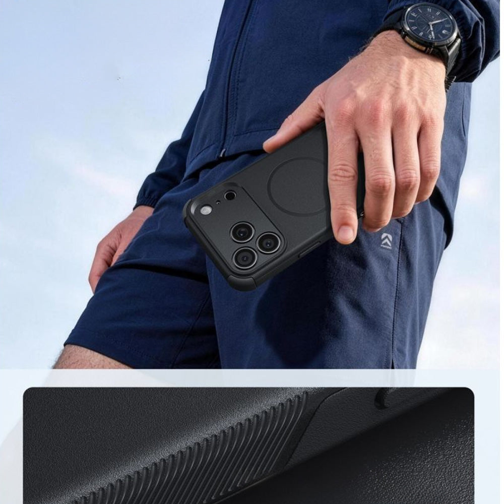 Handyhülle für iPhone 18 Pro / 17 Pro, ESR Cyber Tough Case mit MagSafe, Schwarz (5/6)